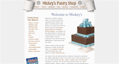 Desktop Screenshot of mickeyspastryshop.com