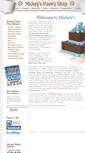 Mobile Screenshot of mickeyspastryshop.com